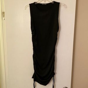 Drawstring Side Rib Bodycon Dress